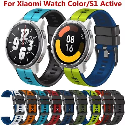 $10.61 • Buy 22mm Silicone Band Fr Xiaomi Mi Watch Color S1 Active S1 Pro S2 Sport Strap Belt