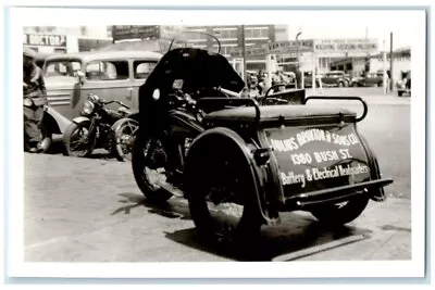 C1930's Indian Motorcycle Occupational #4 San Francisco CA RPPC Photo Postcard • $29.97