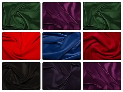 Premium 100% Cotton Velvet Fabric Material - 112cm (44 ) Wide 7 Colours • £5.89