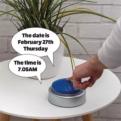 Speaking Talking Button Voice Alarm Clock For Blind Visually Impaired Children • £12.99