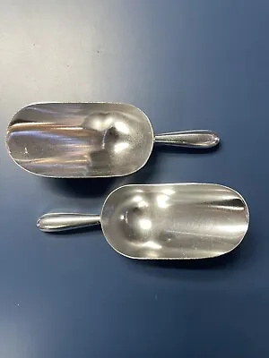 PAIR OF 5oz Aluminum Scoops Ice Bar Dry Goods Bin Candy Shop Metal Brand New • $8