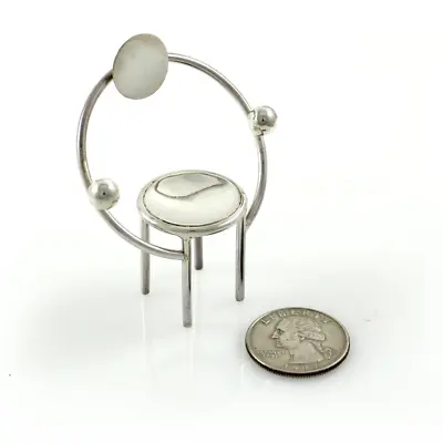 ACME Studio MICHELE DE LUCCHI Sterling Silver Mini MEMPHIS MILANO  First  Chair • $195