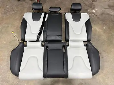 Audi S4 Rear Seat Set B8 Leather Top And Bottom Black/lunar Silver Su • $200