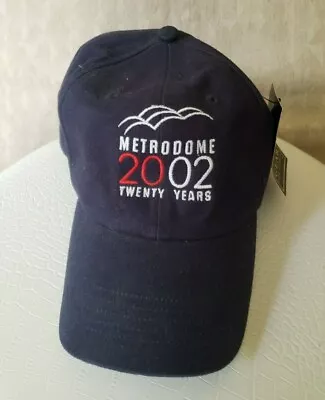 Vintage Hubert Humphrey Metrodome 2002 Twenty Year Strapback Hat MinneapolisTag • $24.99