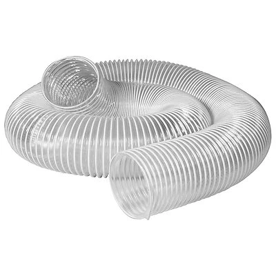 $63.33 • Buy Clear Dust Collection Hose 20ft Vacuum Cleaner Accessory Flexible PVC Tube 2.5in