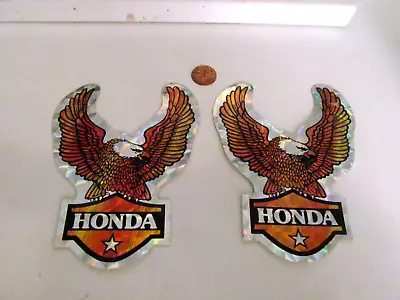 VINTAGE X2 HONDA PRIZM MOTORCYCLE Sticker / Decal ORIGINAL RACING  OLD STOCK • $3.98