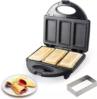 Electric Mini Pocket Pie Maker Machine With Crust Cutter Pocket Pie Iron Press  • $52.99
