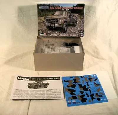 1:24 Scale Revell '78 GMC Big Game Country Pickup Plastic Model Kit 2017 NIB • $30