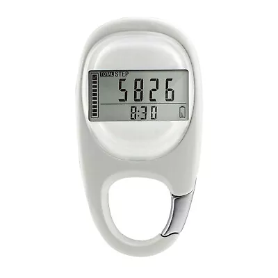 Multi-Functional Step Counter Pedometer Fitness  White For Tracking P7F7 • $12.76