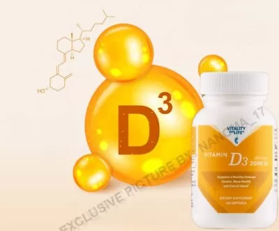 Melaleuca Vitality Vitamin D3: Boost Your Health With Nature's Sunshine 2000 IU • $19.87