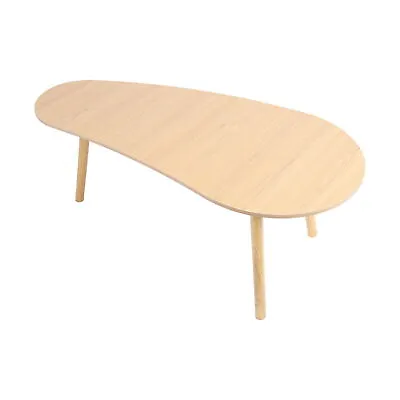 Mid Century Modern Coffee Table Oval Wooden Color Coffee Table For Living Room • $49.74