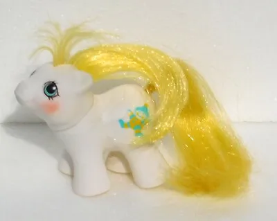 VTG 1987 MLP G1 BIG TOP Newborn Twin My Little Pony Clown White Body Yellow Hair • $14.95