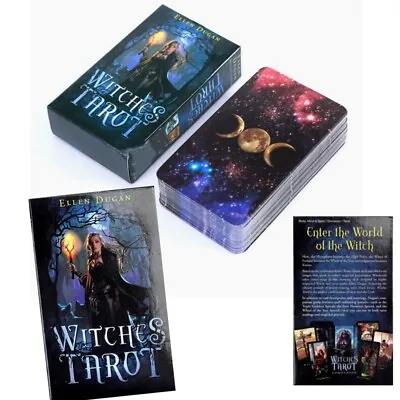 78Pcs Tarot Cards Deck Game Card Divination The Witch Rider Tarot Cards Gifts • £5.99