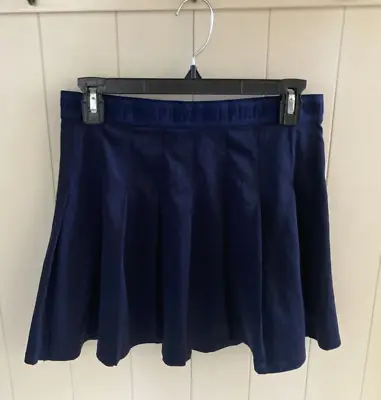 Victoria Secret Pink Pleated Tennis Skirt School Girl Cheer Uniform Navy Med • $19.99