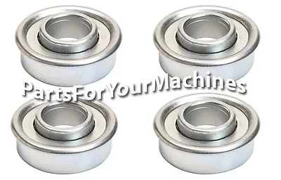 4 FLANGE BALL BEARINGS 1-1/8  OD X 1/2  ID REPL CRAFTSMAN 917.377240 • $11.45