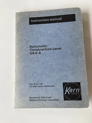 Kern Level GK OA Manual • $25