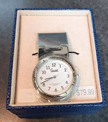 Speidel Portfolio Stainless Steel Clock/Watch Money Clip 882001120 • $39.99