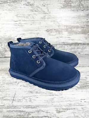 NEW Women's UGG Neumel Blue Suede Ankle Chukka Boots Sz 6 • $69