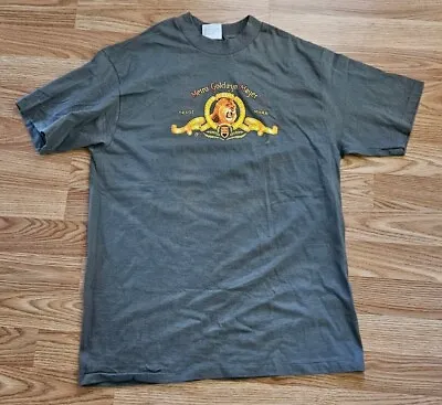 Vintage MGM Metro Goldwyn Mayer T-Shirt Movie Film Studio Lion Logo Large • $50