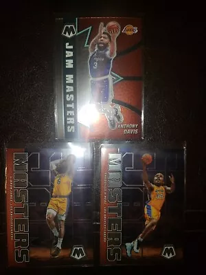 (3)Los Angeles Lakers Mosaic Jam Masters Cards Lot LeBron Shaq Anthony Davis NBA • $4.99