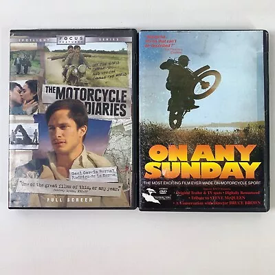 Lot Of 2 Motorcycle Motocross DVD On Any Sunday And The Motorcycle Diaries • $14.99