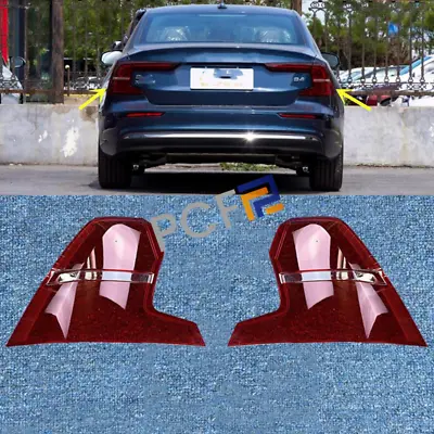 For Volvo S60 2019-23 Left+Right Rear Tail Light Brake Light Lens Cover Replace • $215.69