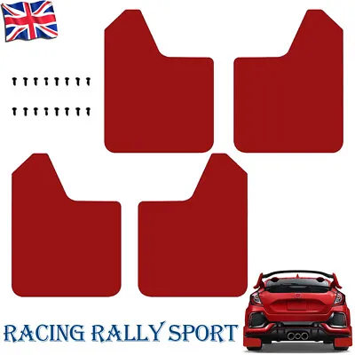 Universal Mud Flaps Guard Widebody Mud Flaps Fender With Clips For Rally Car Van • £15.99