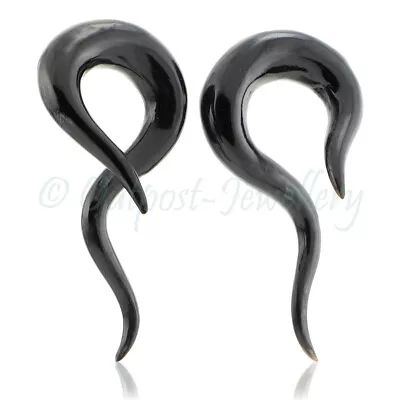 £15.99 • Buy Pair Long Horn Twist Ear Claw Hanger Spiral Plug Stretcher Taper Body Piercing