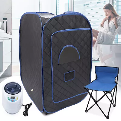 Portable Full Body Personal Steam Sauna Tent Heated Spa Detox Therapy 1000W 2L • $112.10