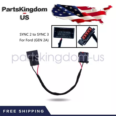For FORD SYNC 2 Upgrade SYNC 3 USB Media HUB Wiring Adapter Harness (GEN 2a) • $8.02