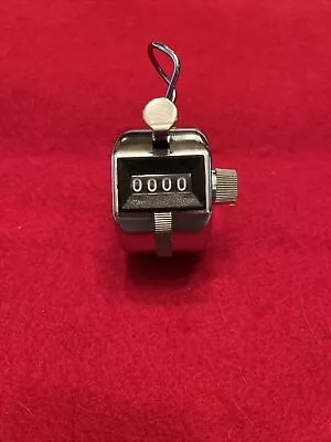 Vintage Event Counter Clicker Chrome Metal Works Great Handheld • $5.50