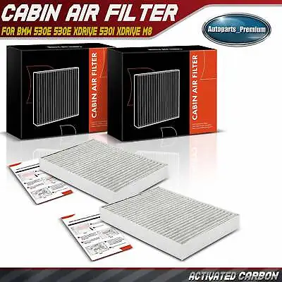 2pcs Activated Carbon Cabin Air Filter For BMW 530e 530e XDrive 530i XDrive M8 • $17.99