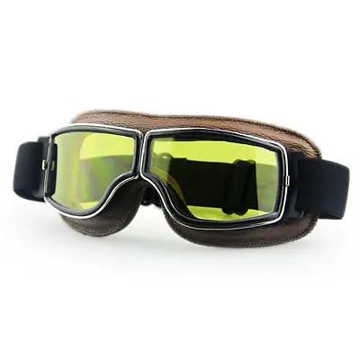 Motorcycle Scooter Mopeds Bike Vintage Aviator Pilot Style Cruiser Goggles NEW • $19.99