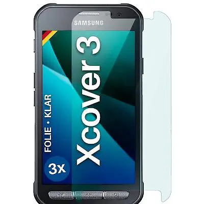 3x Screen Protector For Samsung Galaxy Xcover 3 Clear Flexible No Glass • £9.80