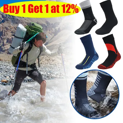 Waterproof Socks Breathable Sports Hiking Wading Camping Winter Skiing Sock • £12.07