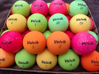 36 Volvik Vivid Vimax Power Soft Mix 5A / 4A Used Golf Balls • $29