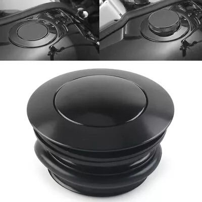 Left Hand Thread Fuel Tank Gas Cap Cover For Harley 1982-2017 Motorcycle Black • $13.62