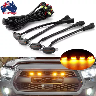 4x Front Grille LED Amber Lights Grille Lamp For Ford Ranger Raptor F-150 F250 • $23.95