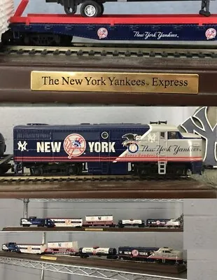 $299.99 • Buy RARE Danbury Mint New York Yankees Express Train 5pc's Plus Wood Display Track