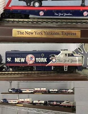 $299.99 • Buy RARE Danbury Mint New York Yankees Express Train 5pc's Plus Wood Display Track