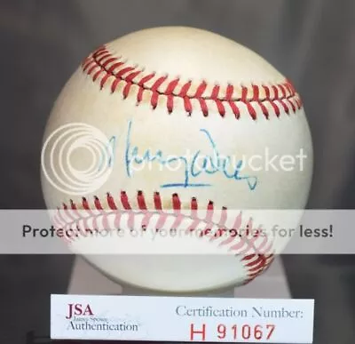 Maury Wills Signed Jsa Authentic Feeney National League Baseball Autograph • $62.09