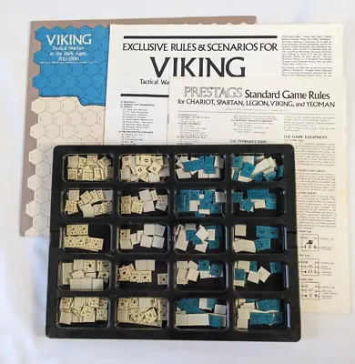 VIKING PRESTAGS War Board Game Missing Die & 2 Counters No Tray/Cover SPI 1975 • $45.16