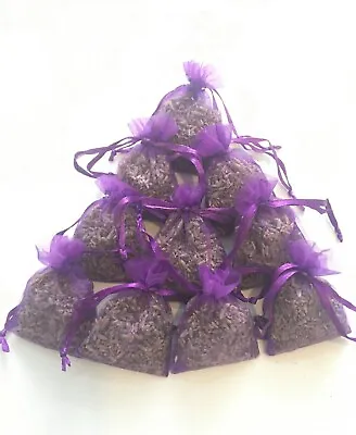 10 Lavender Bags Sachets Favours Calming Scent Sleep Aid Moth Repellent • £3.75