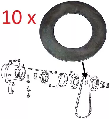 £5.85 • Buy T2 Camper Dynamo Or Alternator Pulley Shims X 10 Pack Type 2 Bay Window Vans 1.6