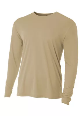 A4 Mens Cooling Performance Long Sleeve Crew T-Shirt - N3165 • $12.98