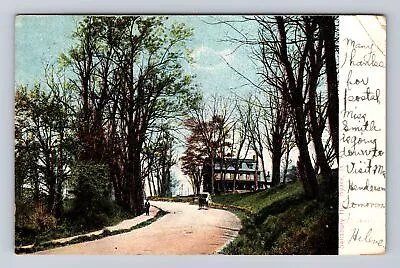 Nyack NY-New York Salisbury Hill Antique Vintage C1908 Souvenir Postcard • £7.59