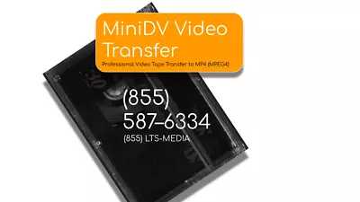 MiniDV (Mini DV) Video Tape Transfer Digitization To MP4 File Convert To DVD • $14.91