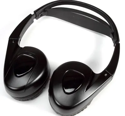 $21.99 • Buy Audiovox Wireless IR Infrared Stereo Headphones For Car DVD Player - Black 