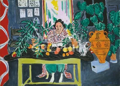 Interior With An Etruscan Vase Henri Matisse Wall Art Print Poster 11  X 14  • $18.99