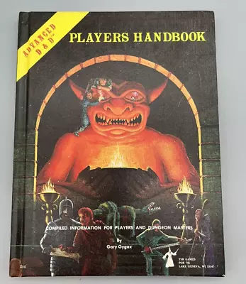 Advanced D&D Players Handbook 6th Printing TSR 1980 - Dungeons And Dragons • $50